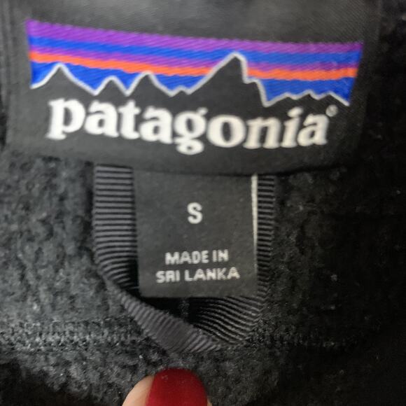 Patagonia Sweater Vest Women Small Black Better Sweater Fleece Full Zip Outdoors - Picture 4 of 7